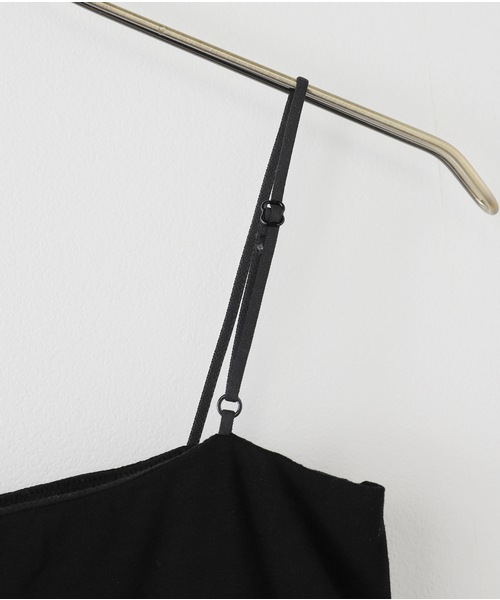 Spick & Span（スピックアンドスパン）の「Cup in ベアキャミソール（インナーウェア/肌着・レディース・ブラック/ホワイト・FREE）」の8枚目の写真