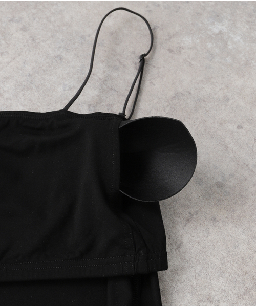 Spick & Span（スピックアンドスパン）の「Cup in ベアキャミソール（インナーウェア/肌着・レディース・ブラック/ホワイト・FREE）」の10枚目の写真