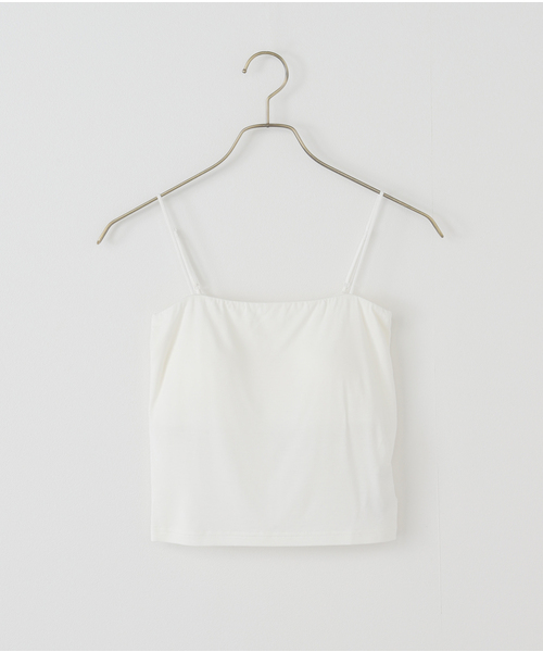 Spick & Span（スピックアンドスパン）の「Cup in ベアキャミソール（インナーウェア/肌着・レディース・ブラック/ホワイト・FREE）」の5枚目の写真