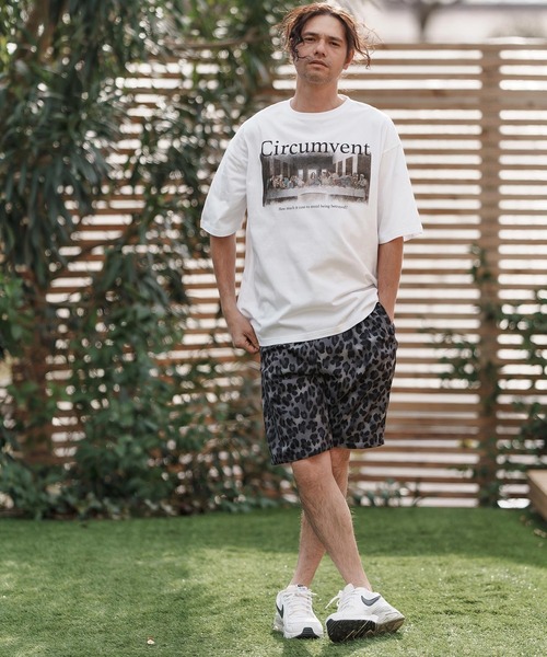 mp13371-Soft Touch Leopard Pattern Shorts ショートパンツ
