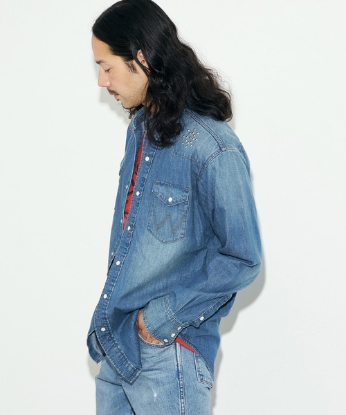 Wrangler - Wrangler ラングラー シャツ サイズ:14 1/2×33 70s