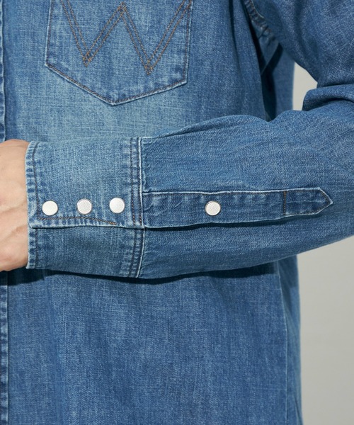 Wrangler（ラングラー）の「Wrangler /ラングラー【US ORIGINAL】27MW ウエスタンデニムシャツ（シャツ/ブラウス・メンズ・ブルー・SMALL/MEDIUM/LARGE/X-LARGE）」の9枚目の写真