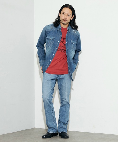 Wrangler（ラングラー）の「Wrangler /ラングラー【US ORIGINAL】27MW ウエスタンデニムシャツ（シャツ/ブラウス・メンズ・ブルー・SMALL/MEDIUM/LARGE/X-LARGE）」の11枚目の写真