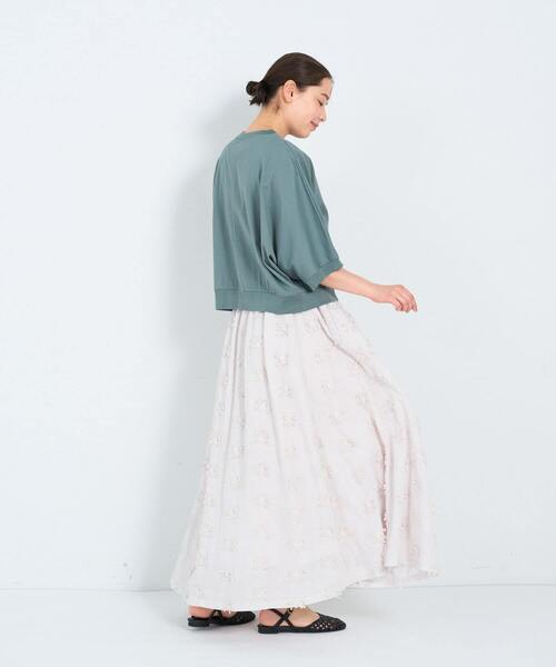 ADIEU TRISTESSE(アデュートリステス)の「60/2天竺Tシャツ(Tシャツ/カットソー・レディース・ブルーグレー/ストライプ/ライトグレー・FREE)」の20枚目の写真