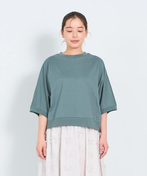 ADIEU TRISTESSE(アデュートリステス)の「60/2天竺Tシャツ(Tシャツ/カットソー・レディース・ブルーグレー/ストライプ/ライトグレー・FREE)」の17枚目の写真