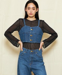 Lee | Lee/リー デニムビスチェ【カーヴデニムパンツセットアップ可能】(キャミソール)