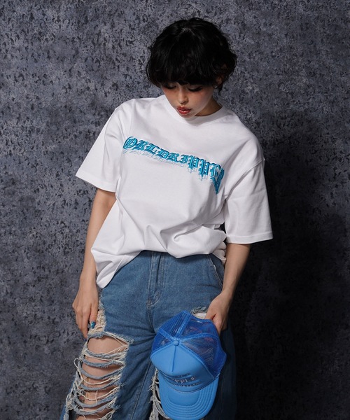 RIPPER（リッパー）の「【RIPPER】ワールド RIPPER 刺繍 ヘビーウェイト Tシャツ / World RIPPER Embroidered Heavyweight T-Shirt（Tシャツ/カットソー・メンズ・ホワイト/ブラック/グレー・M/L）」の6枚目の写真