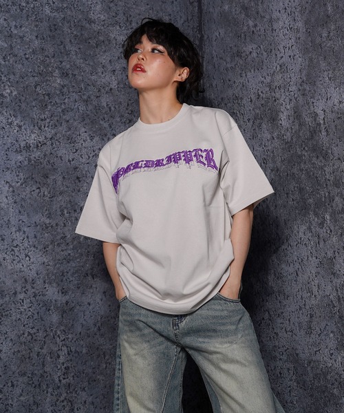 RIPPER（リッパー）の「【RIPPER】ワールド RIPPER 刺繍 ヘビーウェイト Tシャツ / World RIPPER Embroidered Heavyweight T-Shirt（Tシャツ/カットソー・メンズ・ホワイト/ブラック/グレー・M/L）」の21枚目の写真