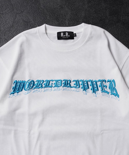 RIPPER（リッパー）の「【RIPPER】ワールド RIPPER 刺繍 ヘビーウェイト Tシャツ / World RIPPER Embroidered Heavyweight T-Shirt（Tシャツ/カットソー・メンズ・ホワイト/ブラック/グレー・M/L）」の18枚目の写真