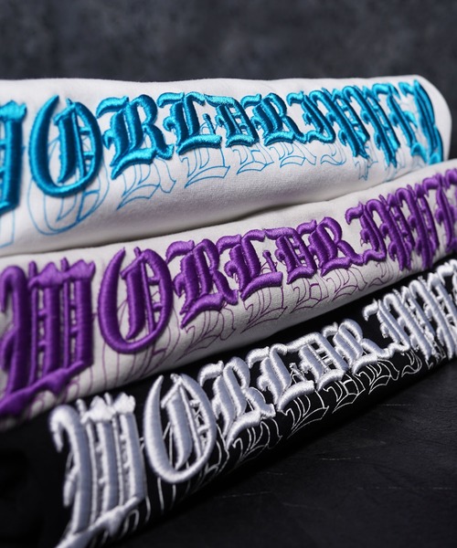 RIPPER（リッパー）の「【RIPPER】ワールド RIPPER 刺繍 ヘビーウェイト Tシャツ / World RIPPER Embroidered Heavyweight T-Shirt（Tシャツ/カットソー・メンズ・ホワイト/ブラック/グレー・M/L）」の4枚目の写真
