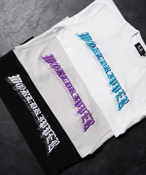 RIPPER（リッパー）の「【RIPPER】ワールド RIPPER 刺繍 ヘビーウェイト Tシャツ / World RIPPER Embroidered Heavyweight T-Shirt（Tシャツ/カットソー・メンズ・ホワイト/ブラック/グレー・M/L）」の5枚目の写真