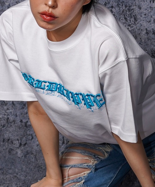 RIPPER（リッパー）の「【RIPPER】ワールド RIPPER 刺繍 ヘビーウェイト Tシャツ / World RIPPER Embroidered Heavyweight T-Shirt（Tシャツ/カットソー・メンズ・ホワイト/ブラック/グレー・M/L）」の7枚目の写真