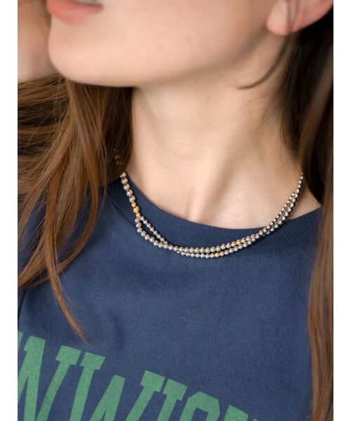 Ungrid（アングリッド）の「メタルボールビーズネックレス（ネックレス・レディース・シルバー・FREE）」の7枚目の写真