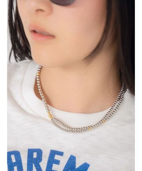 Ungrid（アングリッド）の「メタルボールビーズネックレス（ネックレス・レディース・シルバー・FREE）」の10枚目の写真