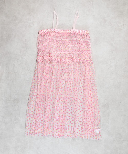 MARKEY'S(マーキーズ)の「フラワーチュールフリルキャミワンピース/おとな(ワンピース・レディース・ピンク/グリーン・160cm)」の3枚目の写真