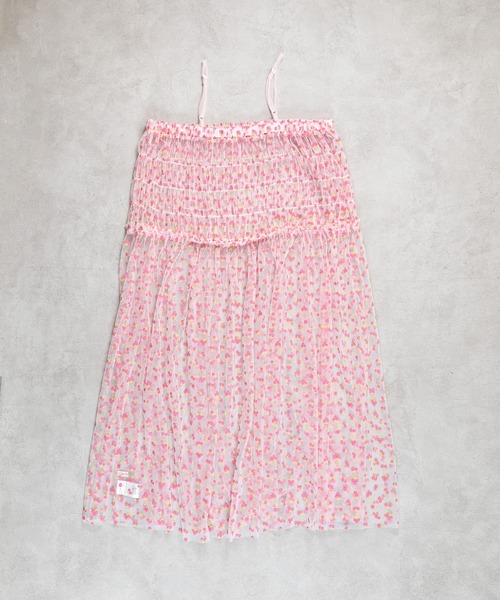 MARKEY'S(マーキーズ)の「フラワーチュールフリルキャミワンピース/おとな(ワンピース・レディース・ピンク/グリーン・160cm)」の4枚目の写真