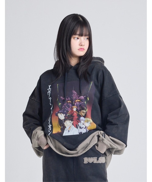 Little sunny bite(リトルサニーバイト)の「/evangelion x little sunny bite / foodie(パーカー・メンズ・ブルー/ブラック/ピンク・MEDIUM/SMALL)」の2枚目の写真