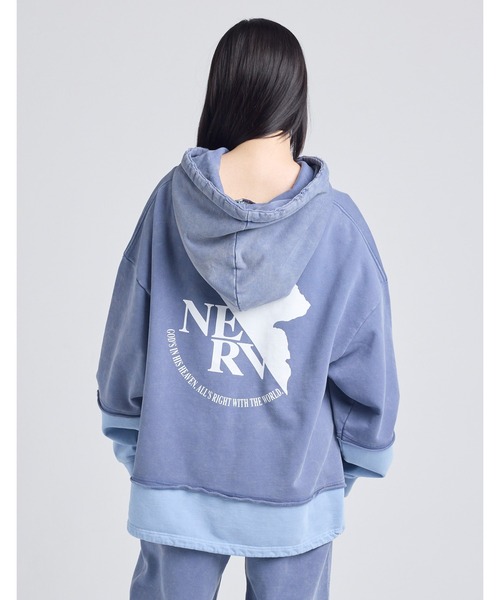 Little sunny bite(リトルサニーバイト)の「/evangelion x little sunny bite / foodie(パーカー・メンズ・ブルー/ブラック/ピンク・MEDIUM/SMALL)」の19枚目の写真