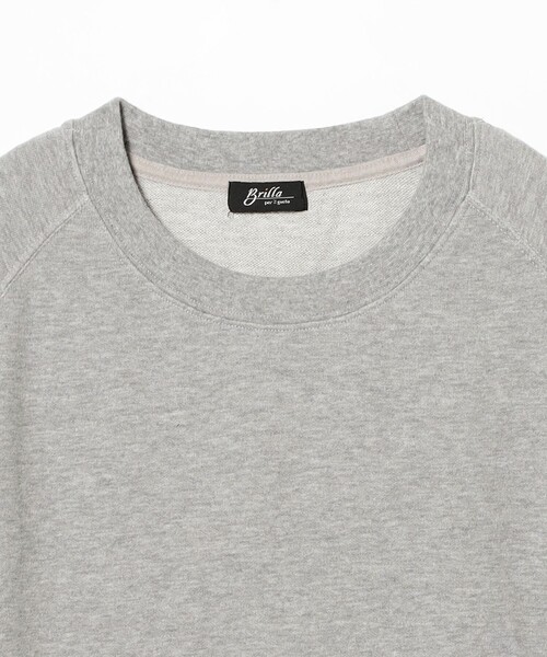 BRILLA per il gusto（ブリッラペルイルグースト）の「ショートスリーブ スウェットシャツ（スウェット・メンズ・ブラック/グレー/ホワイト系その他2/ネイビー・M/S/XL/L）」の9枚目の写真