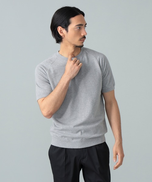 BRILLA per il gusto（ブリッラペルイルグースト）の「ショートスリーブ スウェットシャツ（スウェット・メンズ・ブラック/グレー/ホワイト系その他2/ネイビー・M/S/XL/L）」の3枚目の写真