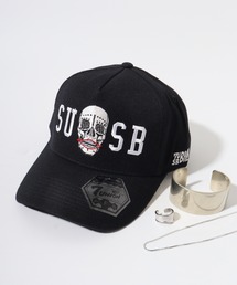 7UNION NATIVE SKULL 7USB スカル 刺繍 5パネルキャップ