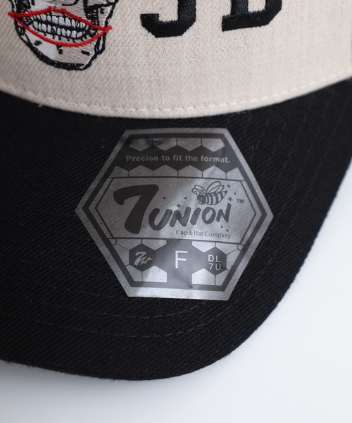 7Union（セブンユニオン）の「7UNION NATIVE SKULL 7USB スカル 刺繍 5パネルキャップ（キャップ・メンズ・オートミール/ブラック・FREE）」の7枚目の写真