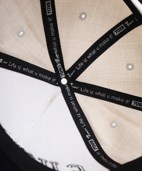 7Union（セブンユニオン）の「7UNION NATIVE SKULL 7USB スカル 刺繍 5パネルキャップ（キャップ・メンズ・オートミール/ブラック・FREE）」の16枚目の写真