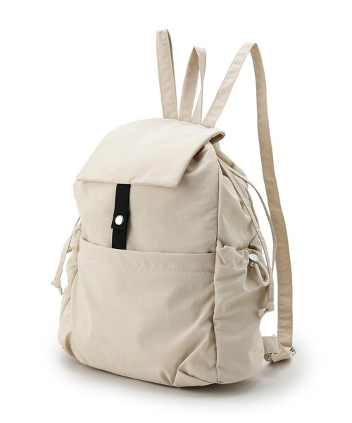 grove（グローブ）の「【晴れの日も雨の日も】撥水フラップナイロンリュック（バックパック/リュック・レディース・ブラック/ライトベージュ・00）」の10枚目の写真