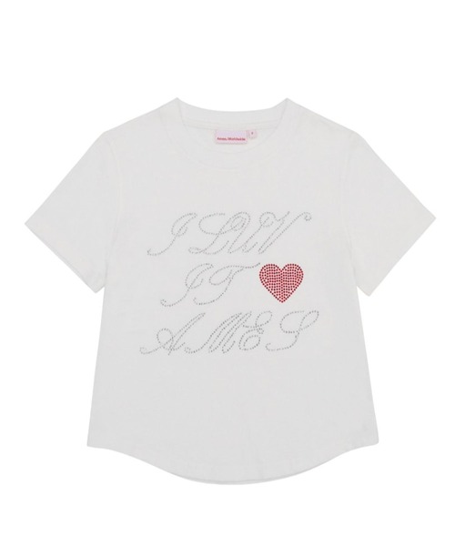 ☆K-POPアイドル着用 AMES WORLDWIDE ／HOTFIXクロップT（T