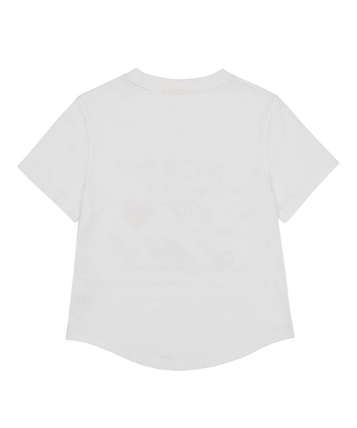 AMESWORLDWIDE（アメスワールドワイド）の「★K-POPアイドル着用　AMES WORLDWIDE ／HOTFIXクロップT（Tシャツ/カットソー・レディース・ホワイト/ブラック/カーキ・FREE）」の4枚目の写真