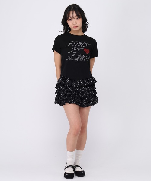 AMESWORLDWIDE（アメスワールドワイド）の「★K-POPアイドル着用　AMES WORLDWIDE ／HOTFIXクロップT（Tシャツ/カットソー・レディース・ホワイト/ブラック/カーキ・FREE）」の22枚目の写真