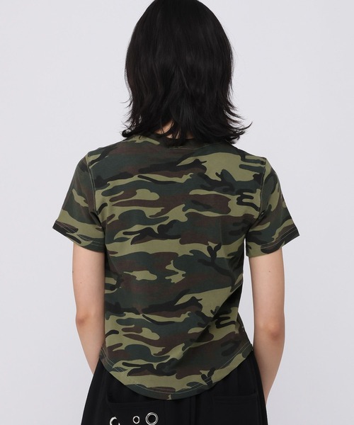 AMESWORLDWIDE（アメスワールドワイド）の「★K-POPアイドル着用　AMES WORLDWIDE ／HOTFIXクロップT（Tシャツ/カットソー・レディース・ホワイト/ブラック/カーキ・FREE）」の15枚目の写真