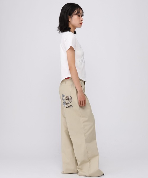 AMESWORLDWIDE（アメスワールドワイド）の「★K-POPアイドル着用　AMES WORLDWIDE ／HOTFIXクロップT（Tシャツ/カットソー・レディース・ホワイト/ブラック/カーキ・FREE）」の17枚目の写真