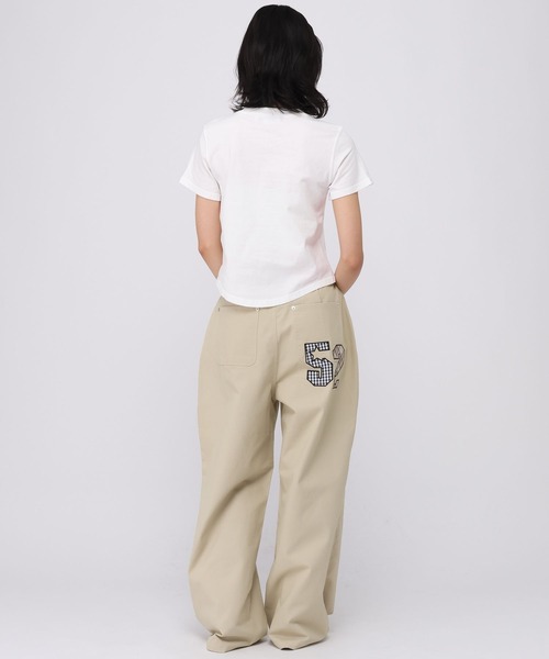 AMESWORLDWIDE（アメスワールドワイド）の「★K-POPアイドル着用　AMES WORLDWIDE ／HOTFIXクロップT（Tシャツ/カットソー・レディース・ホワイト/ブラック/カーキ・FREE）」の18枚目の写真