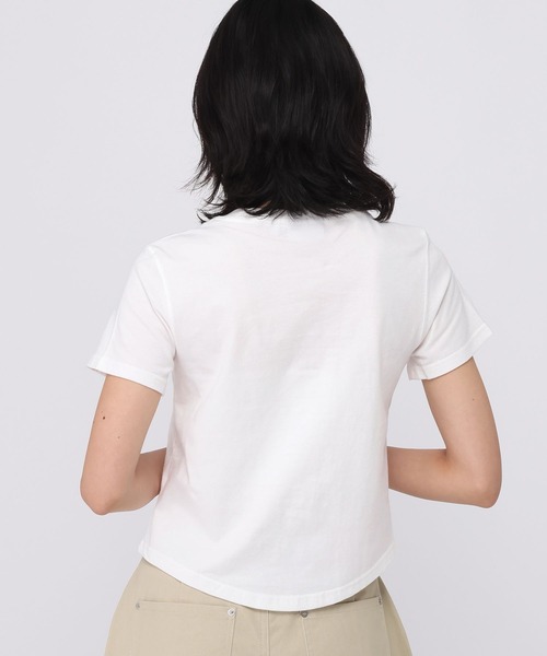 AMESWORLDWIDE（アメスワールドワイド）の「★K-POPアイドル着用　AMES WORLDWIDE ／HOTFIXクロップT（Tシャツ/カットソー・レディース・ホワイト/ブラック/カーキ・FREE）」の21枚目の写真