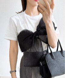 &. NOSTALGIA | 【ZOZO限定】リボンドッキングＴシャツ(Tシャツ/カットソー)