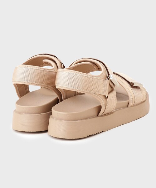 OPAQUE.CLIP（オペークドットクリップ）の「厚底スポーティーサンダル（サンダル・レディース・ベージュ/ブラック・03/02）」の8枚目の写真