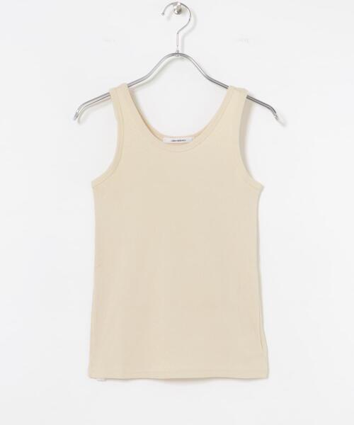 URBAN RESEARCH（アーバンリサーチ）の「『MADE IN JAPAN』ソフトテレコタンクトップ（タンクトップ・レディース・ブラウン/ブラック/ライトベージュ・FREE）」の3枚目の写真