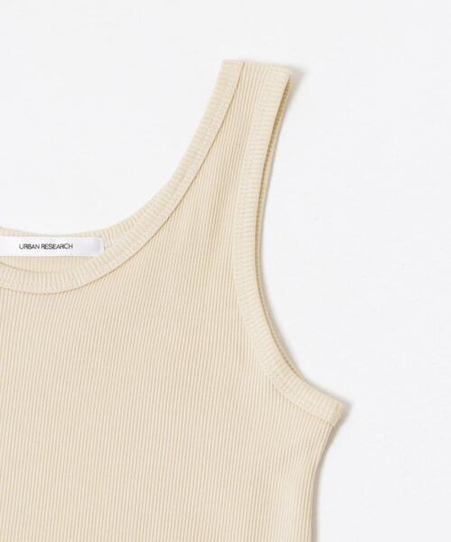 URBAN RESEARCH（アーバンリサーチ）の「『MADE IN JAPAN』ソフトテレコタンクトップ（タンクトップ・レディース・ブラウン/ブラック/ライトベージュ・FREE）」の5枚目の写真