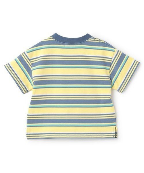 minimal(ミニマル)の「ボーダーTシャツ(Tシャツ/カットソー・キッズ・イエロー/黄緑系/オレンジ/ブラック・100cm/110cm/120cm/90cm/130cm/140cm)」の20枚目の写真