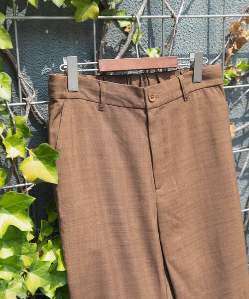 ITEMS URBANRESEARCH(アイテムズ アーバンリサーチ)の「『イージーケア/速乾/UVカット』『セットアップ対応』クイックドライリネンタッチイージーパンツ(その他パンツ・メンズ・ブラウン/グリーン/ブラック/チャコールグレー・MEDIUM/LARGE)」の3枚目の写真