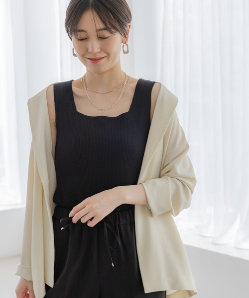 Elura（エルーラ）の「サラサラタッチリブプルオーバー/321516（ニット/セーター・レディース・ダークブラウン/ホワイト/ブラック・FREE）」の3枚目の写真