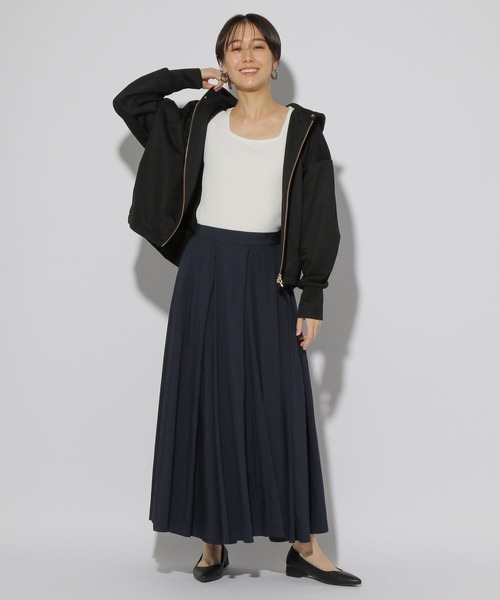 Elura（エルーラ）の「サラサラタッチリブプルオーバー/321516（ニット/セーター・レディース・ダークブラウン/ホワイト/ブラック・FREE）」の10枚目の写真