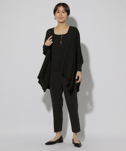 Elura（エルーラ）の「サラサラタッチリブプルオーバー/321516（ニット/セーター・レディース・ダークブラウン/ホワイト/ブラック・FREE）」の11枚目の写真