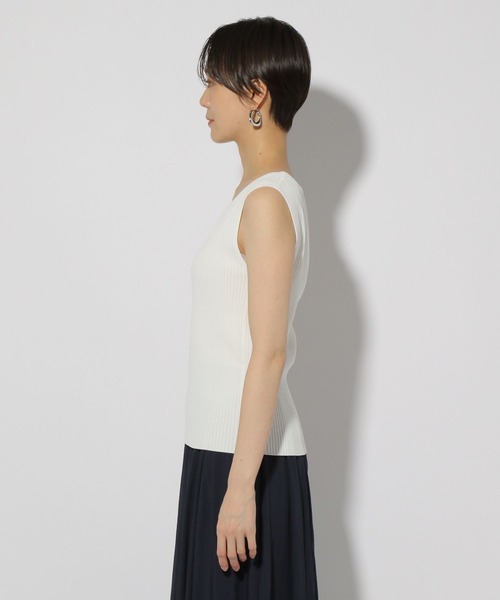 Elura（エルーラ）の「サラサラタッチリブプルオーバー/321516（ニット/セーター・レディース・ダークブラウン/ホワイト/ブラック・FREE）」の13枚目の写真