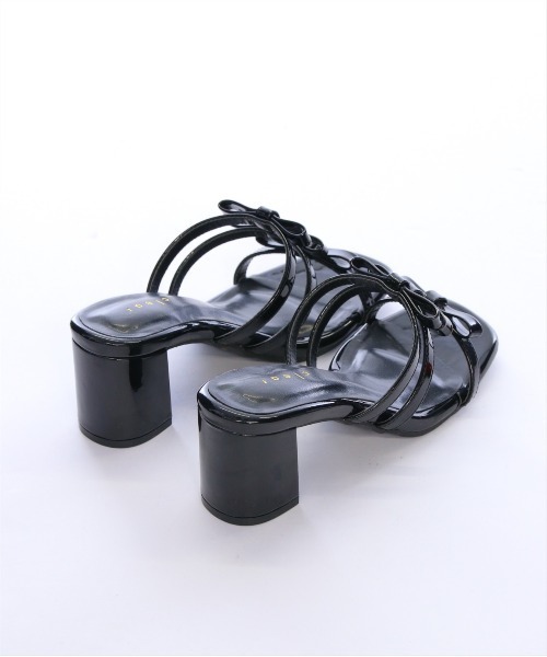 clear（クリア）の「リボンサンダル[バレエコア ガーリー]（サンダル・レディース・レッド/ブラック/シルバー・M/L）」の4枚目の写真