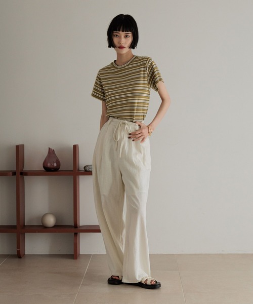 パンツ 393 w closet パンツ 「2サイズ展開」フリルSETパンツ レディース