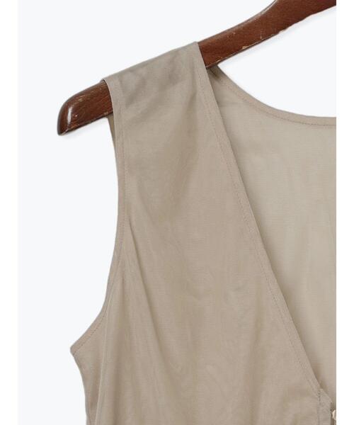 Te chichi（テチチ）の「チュールティアードギャザーマルチベスト（シャツ/ブラウス・レディース・チャコールグレー/ベージュ・F）」の16枚目の写真