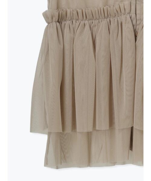 Te chichi（テチチ）の「チュールティアードギャザーマルチベスト（シャツ/ブラウス・レディース・チャコールグレー/ベージュ・F）」の17枚目の写真