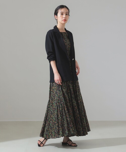 Demi-Luxe BEAMS（デミルクス ビームス）の「テーラード カノコ ジャケット［手洗い可］（テーラードジャケット・レディース・その他1/オフホワイト/ネイビー・38/36/40）」の11枚目の写真